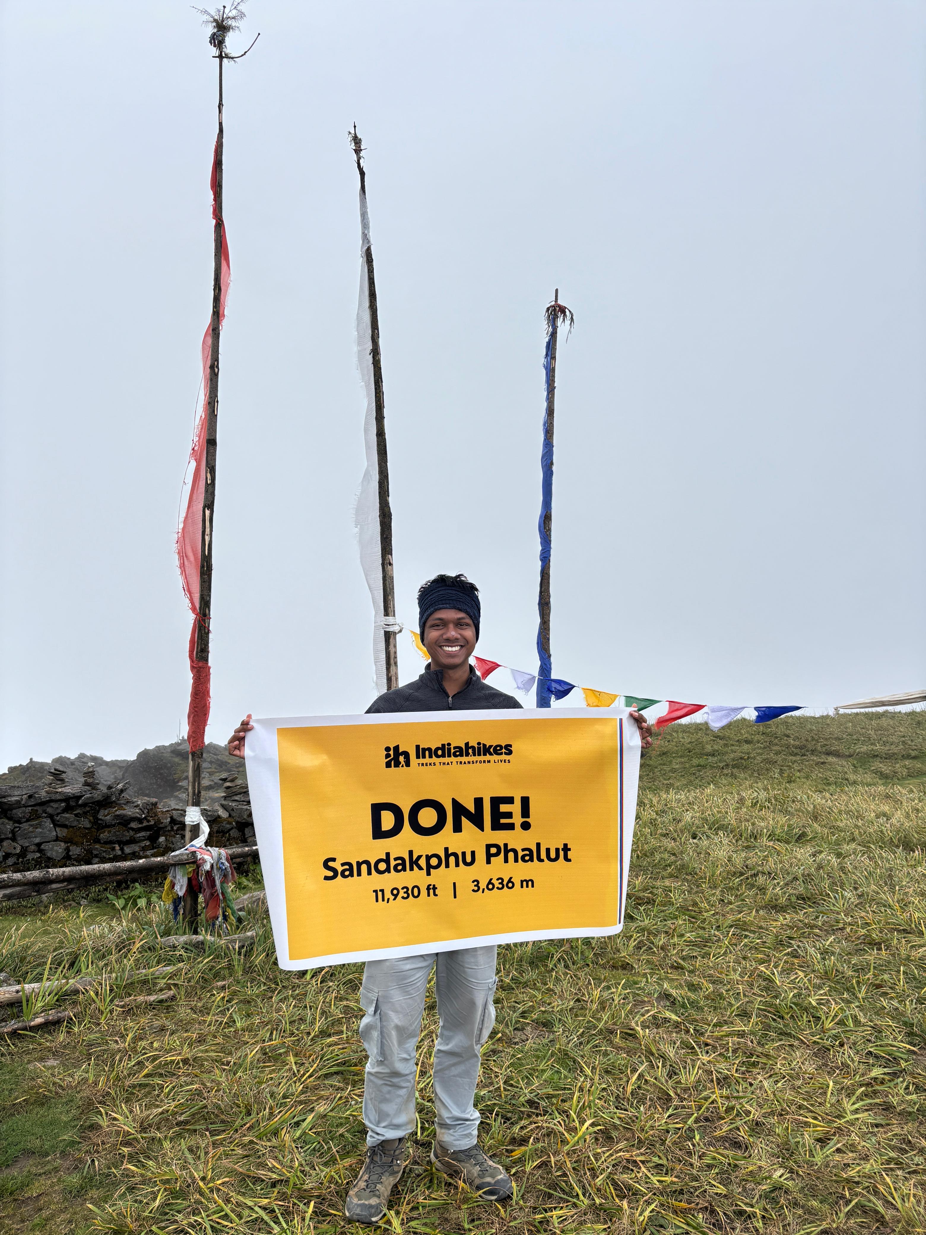 Conquered Sandakphu-Phalut summit